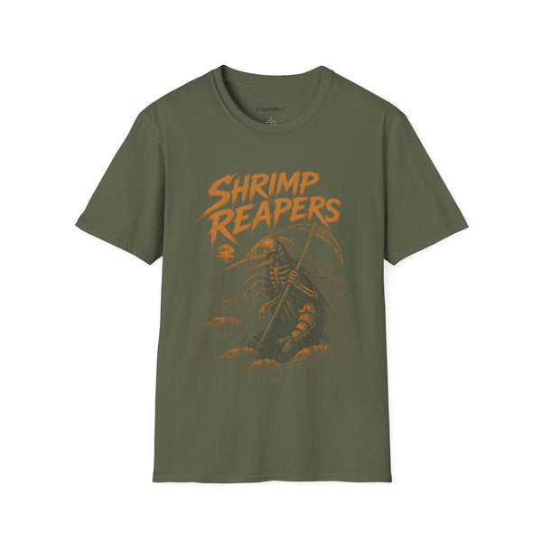 Shrimp Reapers T‑Shirt — Vintage Horror Seafood Graphic Tee