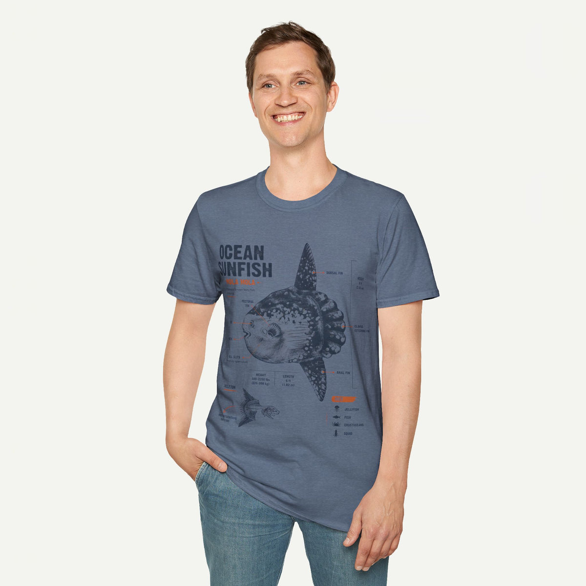 Ocean Sunfish Illustration T-Shirt — Mola Mola Science Graphic Tee