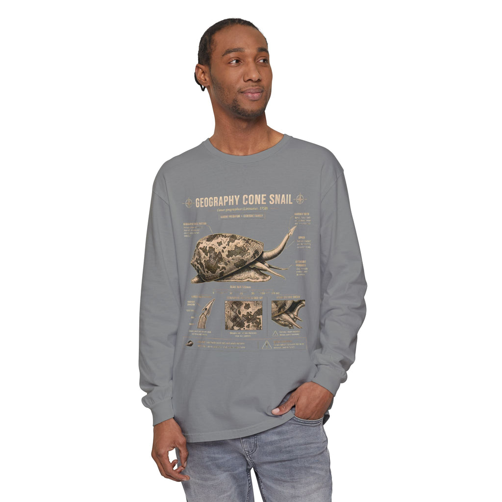 Geography Cone Snail Anatomy Long Sleeve Tee