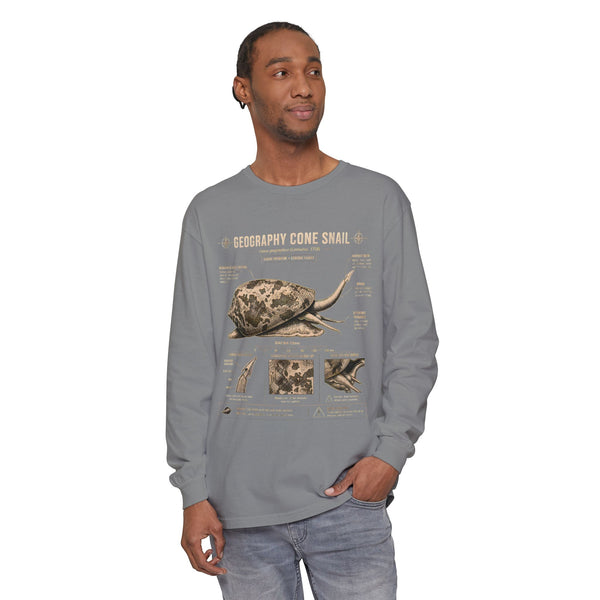 Geography Cone Snail Anatomy Long Sleeve Tee