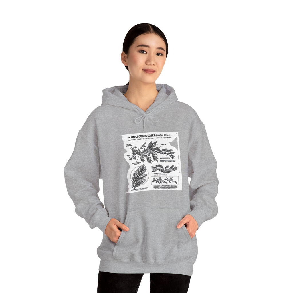 Botanical Anatomy Hoodie — Vintage Plant Diagram Sweatshirt