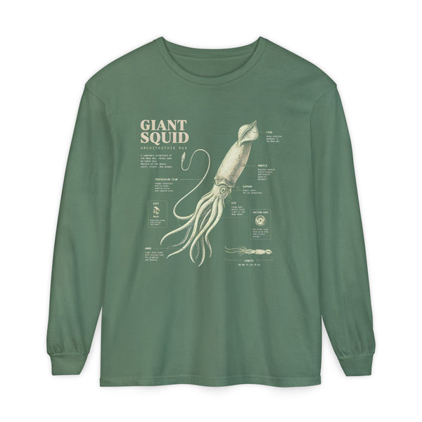 Giant Squid Anatomy Long Sleeve Tee