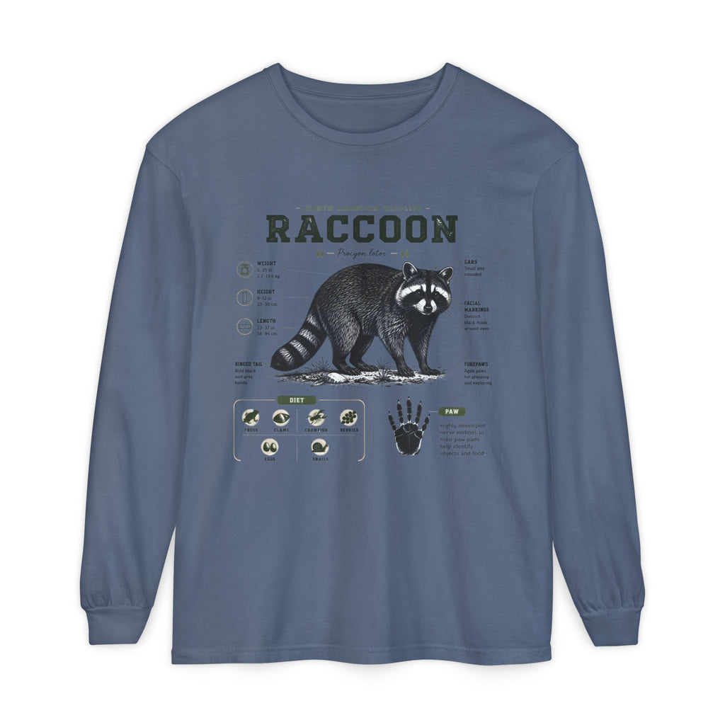 Raccoon Anatomy Long Sleeve Tee