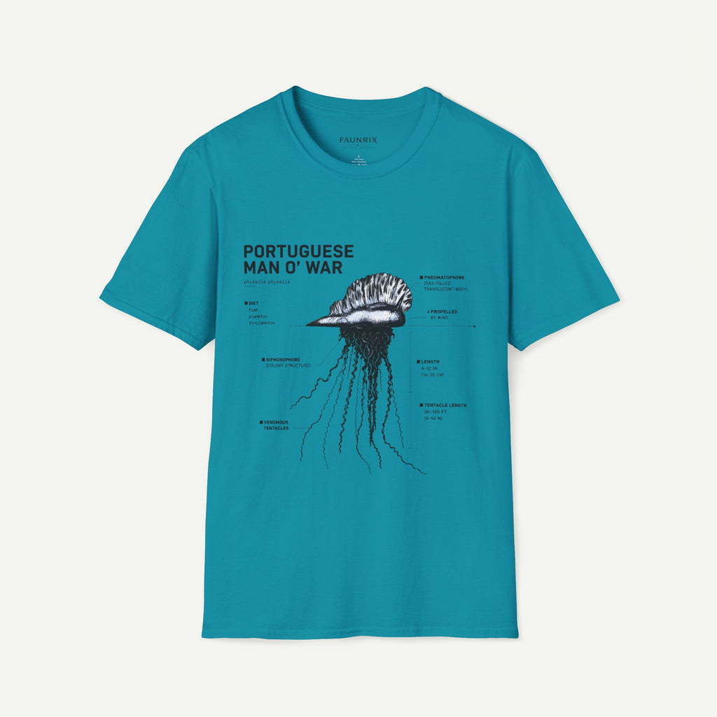 Portuguese Man O' War Anatomy T-Shirt — Marine Biology Graphic Tee