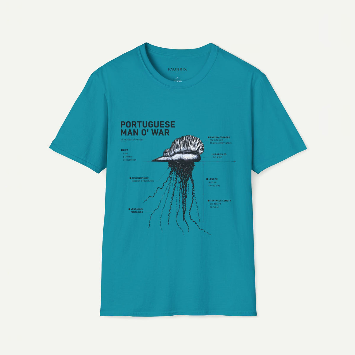Portuguese Man O' War Anatomy T-Shirt — Marine Biology Graphic Tee
