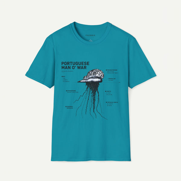 Portuguese Man O' War Anatomy T-Shirt — Marine Biology Graphic Tee