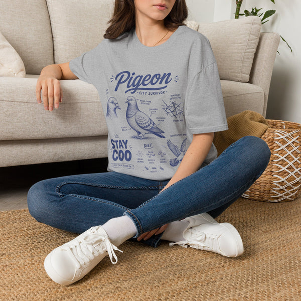 Pigeon Anatomy "City Survivor" T-Shirt — Vintage Bird Tee