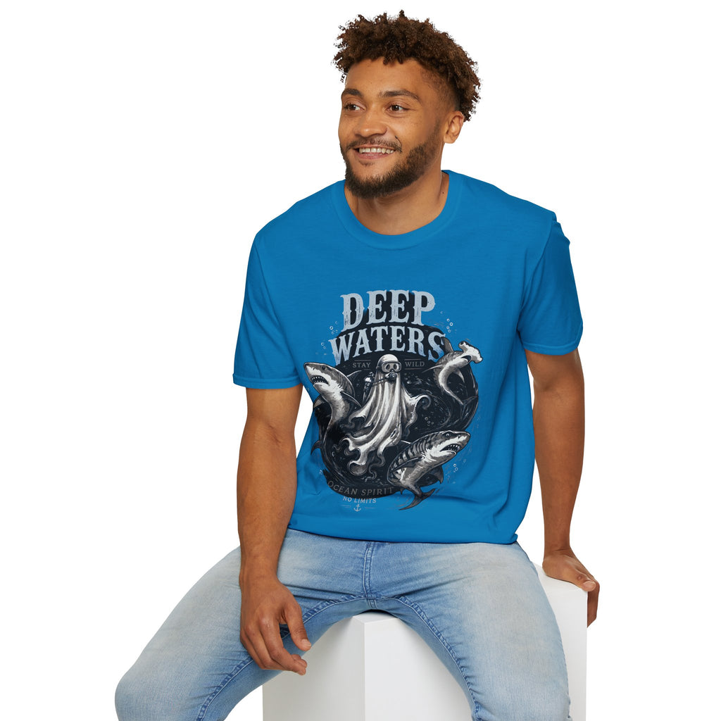 Deep Waters Graphic T-Shirt — ‘Deep Waters’ Ocean Monster Tee