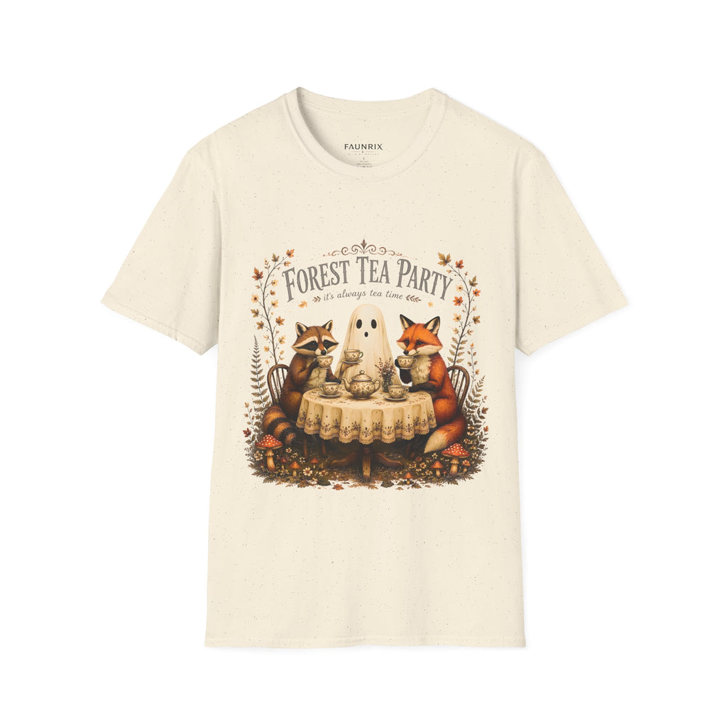 Forest Tea Party T-Shirt — Cute Woodland Animals Tea Time Graphic Tee