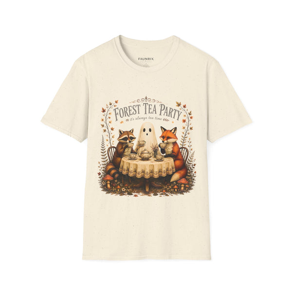 Forest Tea Party T-Shirt — Cute Woodland Animals Tea Time Graphic Tee