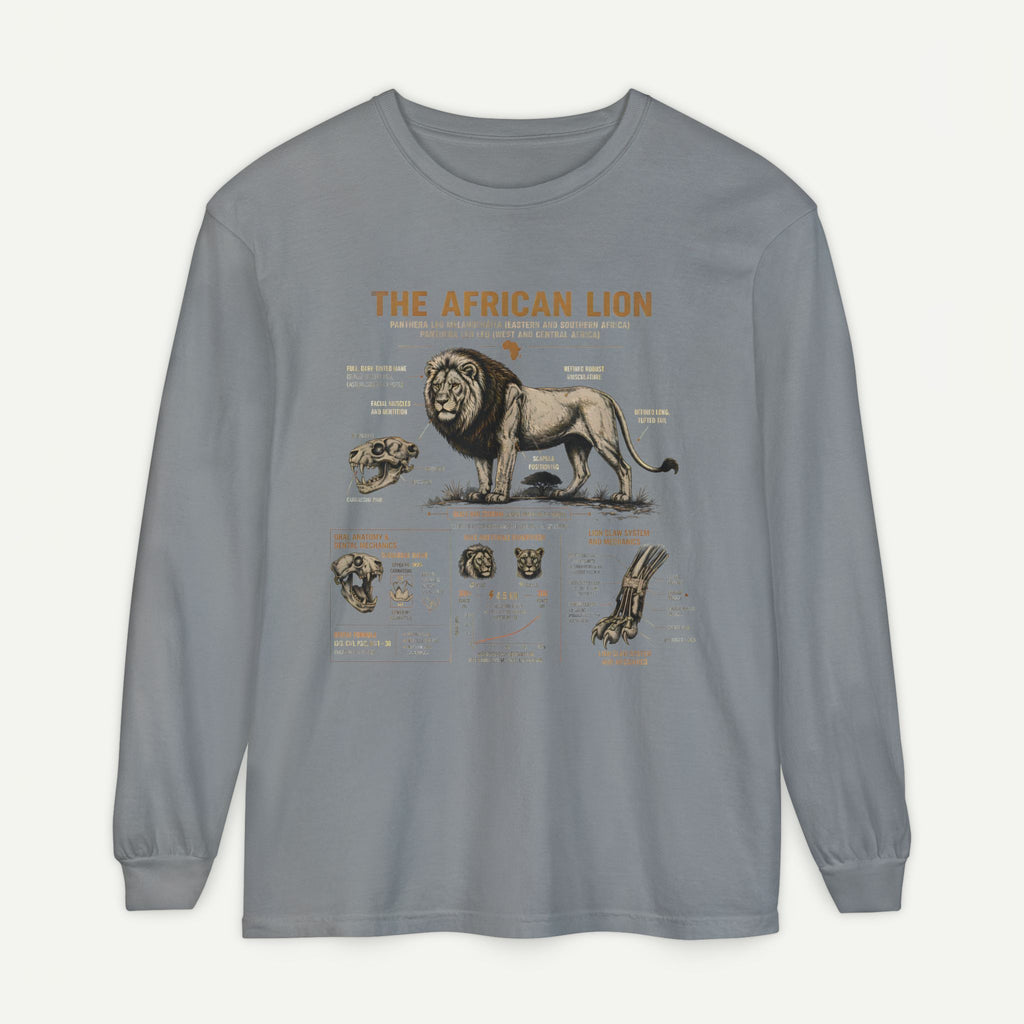 The African Lion Anatomy Long Sleeve Shirt