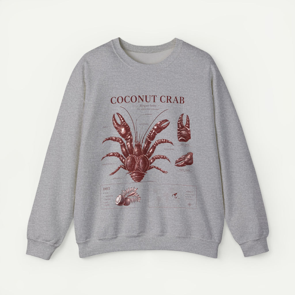 Coconut Crab Anatomy Crewneck Sweatshirt