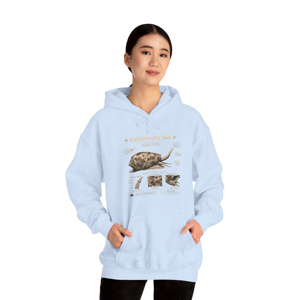 Turtle Anatomy Hoodie — Vintage Sea Turtle Illustration, "Be Different, Embrace Your Shell" Sweatshirt