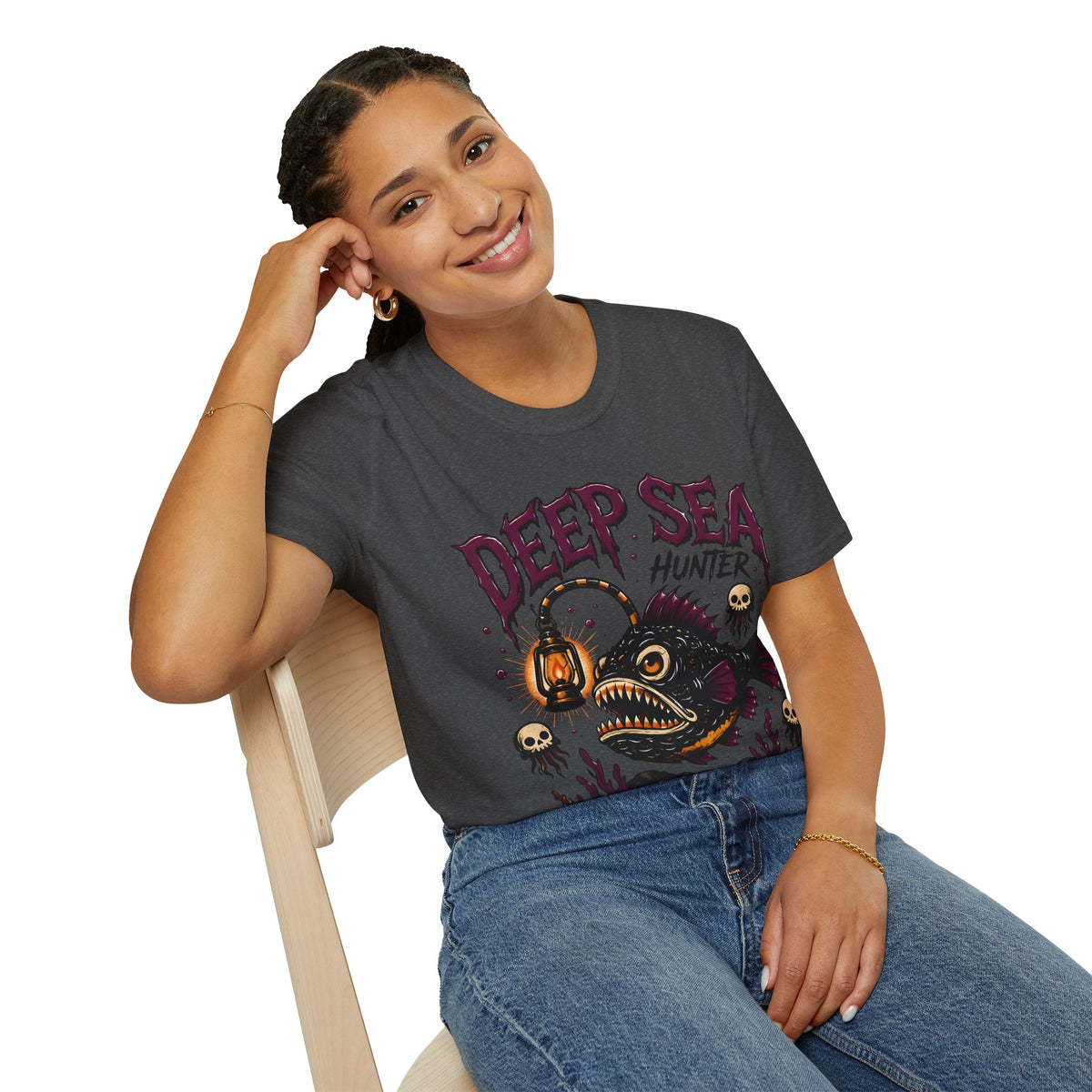 Deep Sea Hunter T-Shirt — Anglerfish Graphic Tee