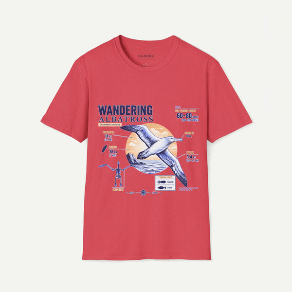 Wandering Albatross Anatomy T-Shirt — Vintage Seabird Graphic Tee