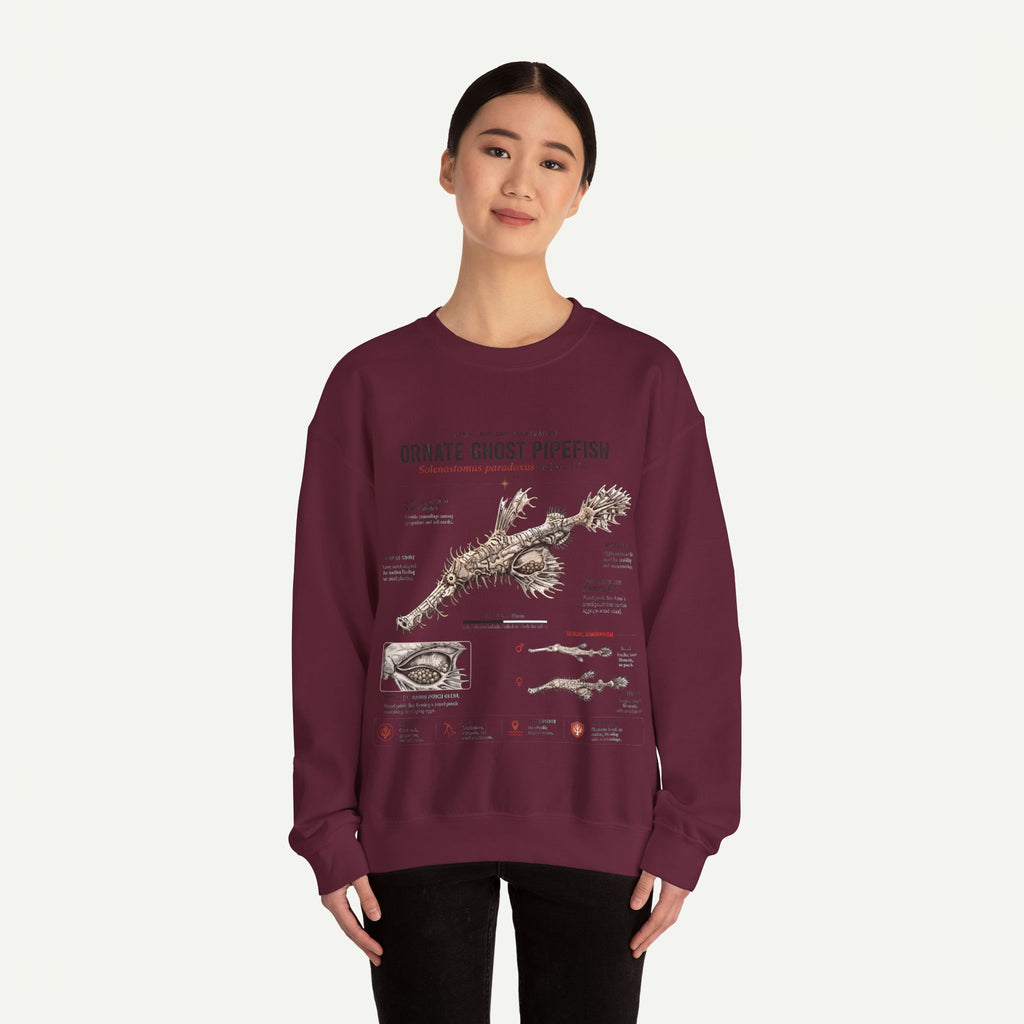 Ornate Ghost Pipefish Anatomy Sweatshirt