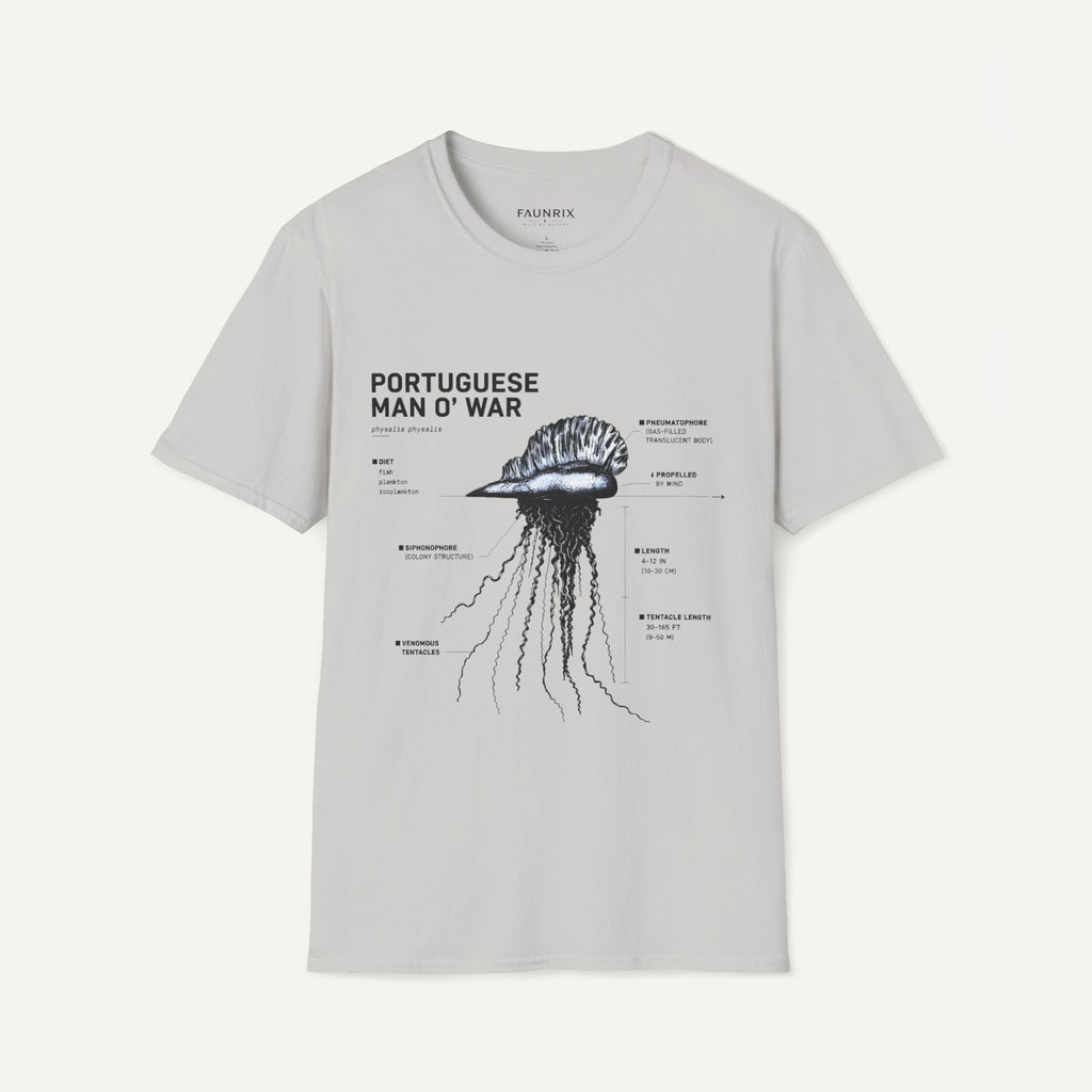 Portuguese Man O' War Anatomy T-Shirt — Marine Biology Graphic Tee