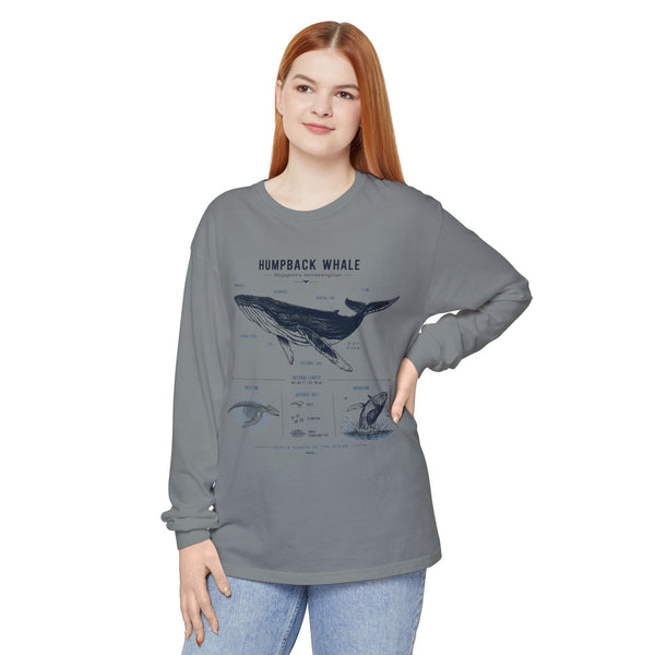 Humpback Whale Anatomy Long Sleeve Tee
