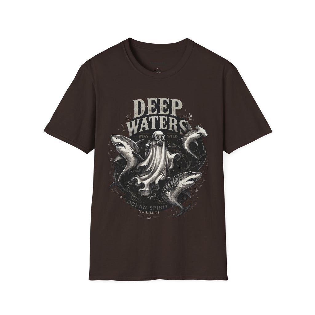 Deep Waters Graphic T-Shirt — ‘Deep Waters’ Ocean Monster Tee
