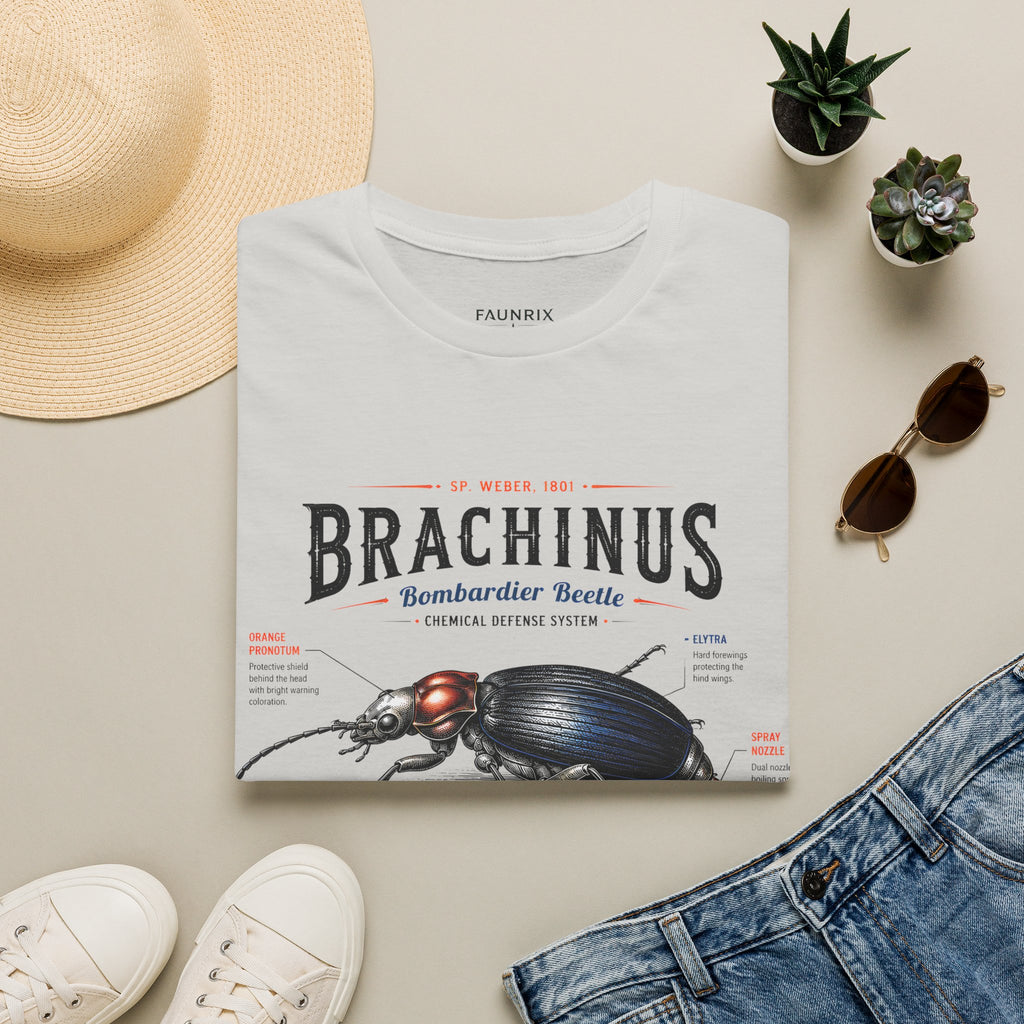 Brachinus Bombardier Beetle Anatomy T-Shirt — Vintage Entomology Graphic Tee