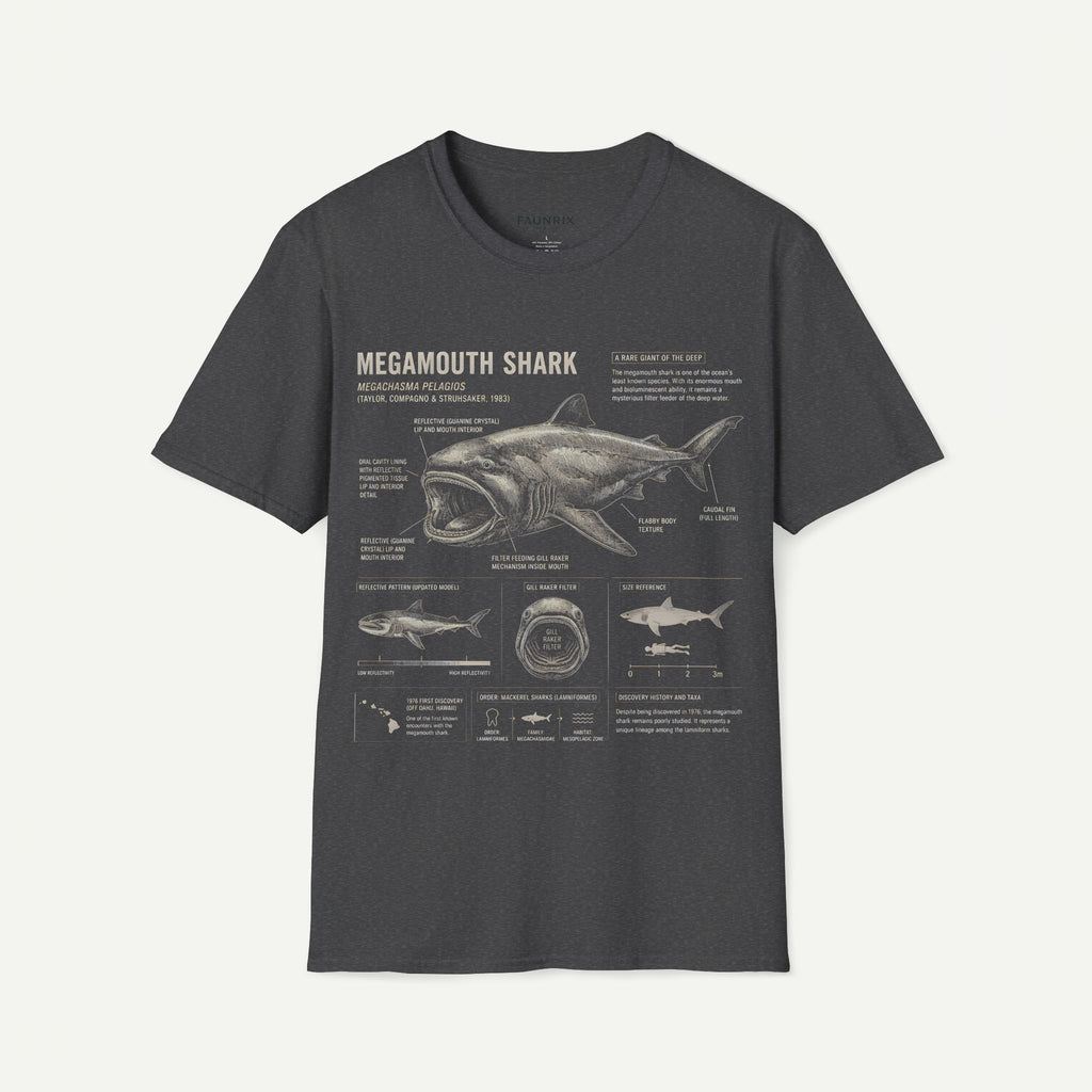 Megamouth Shark Anatomy T-Shirt — Marine Biology Graphic Tee