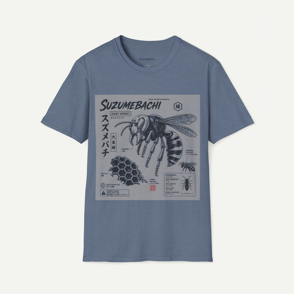 Suzumebachi Giant Hornet Anatomy T-Shirt — Japanese Illustration Graphic Tee