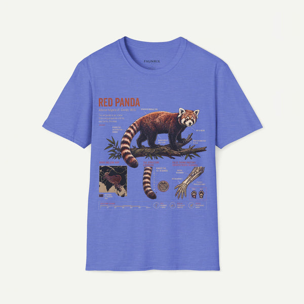 Red Panda Anatomy T-Shirt — Vintage Wildlife Graphic Tee