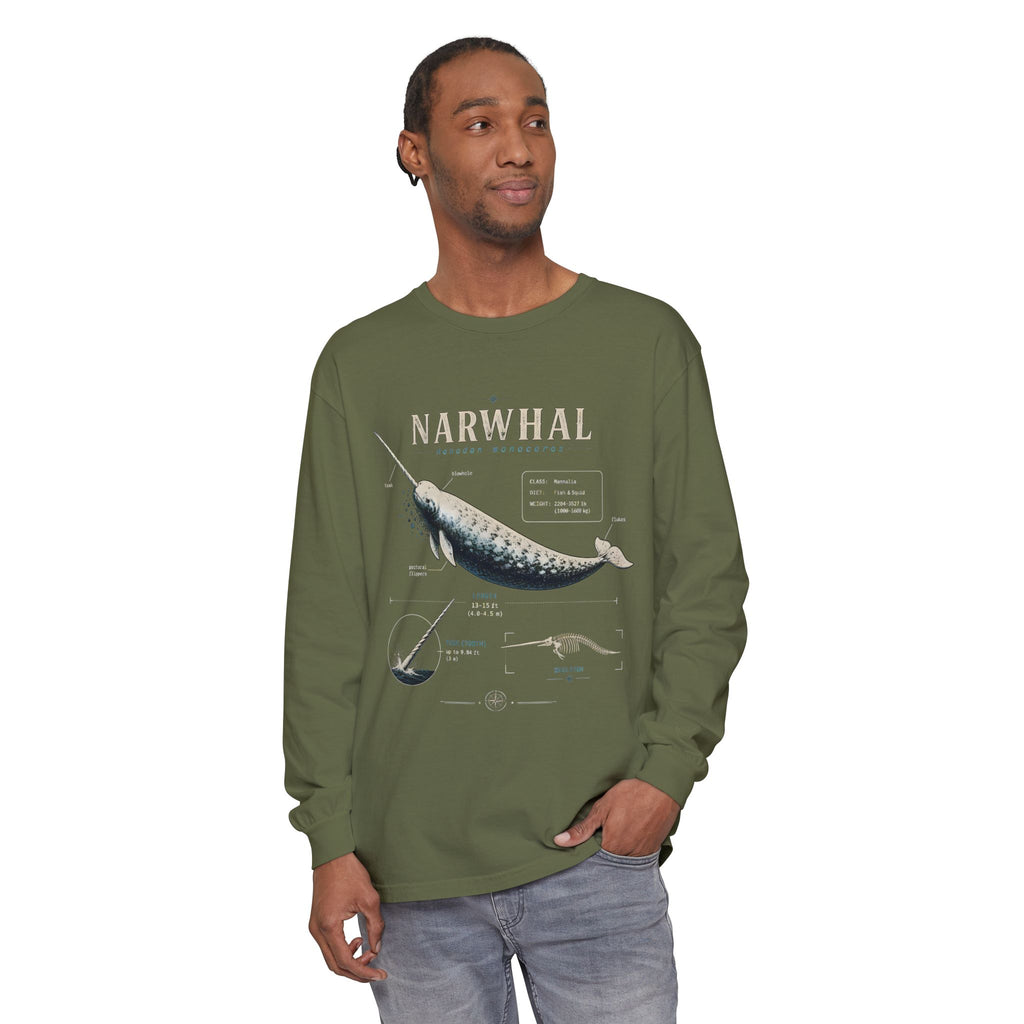Narwhal Anatomy Long Sleeve Tee