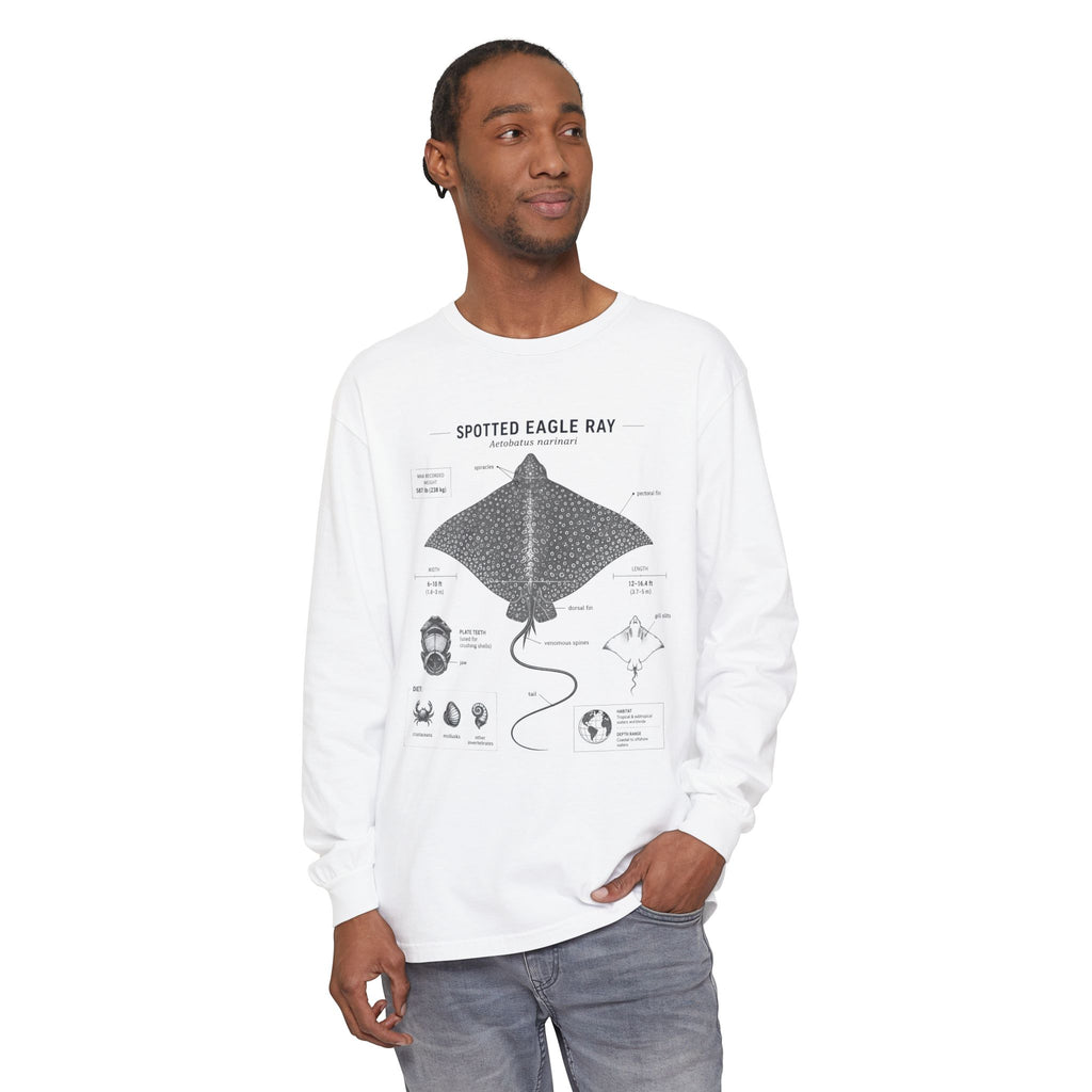 Spotted Eagle Ray Anatomy Long Sleeve Tee