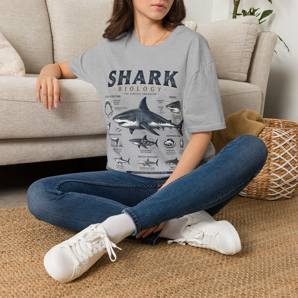 Shark Biology T-Shirt — Vintage Anatomy Graphic Tee