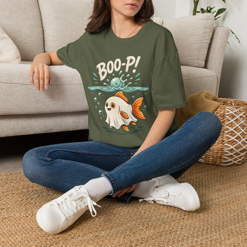 Ghost Fish T-Shirt — Cute Boo-P!Halloween Graphic Tee