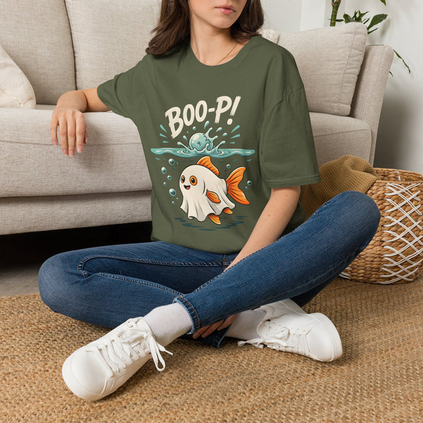 Ghost Fish T-Shirt — Cute Boo-P!Halloween Graphic Tee