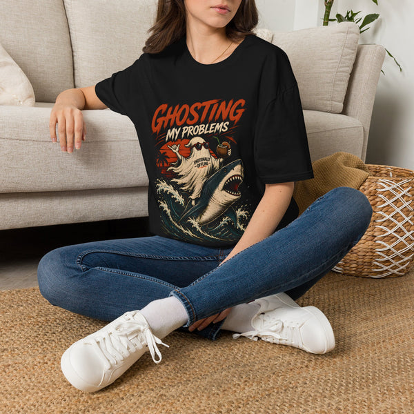 Ghosting My Problems T-Shirt — Funny Sloth Vacation Graphic Tee