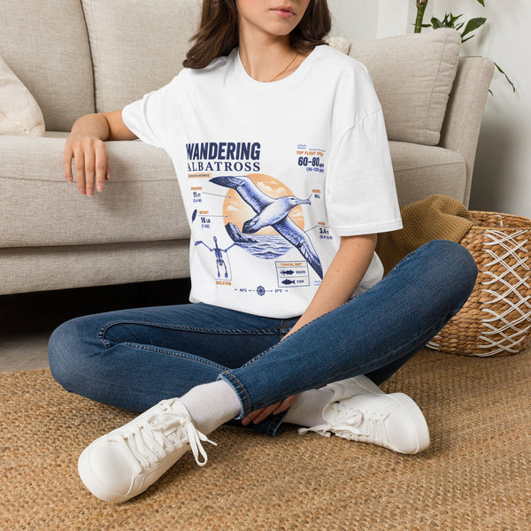 Wandering Albatross Anatomy T-Shirt — Vintage Seabird Graphic Tee