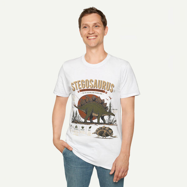 Stegosaurus Anatomy T-Shirt — Vintage Dinosaur Tee