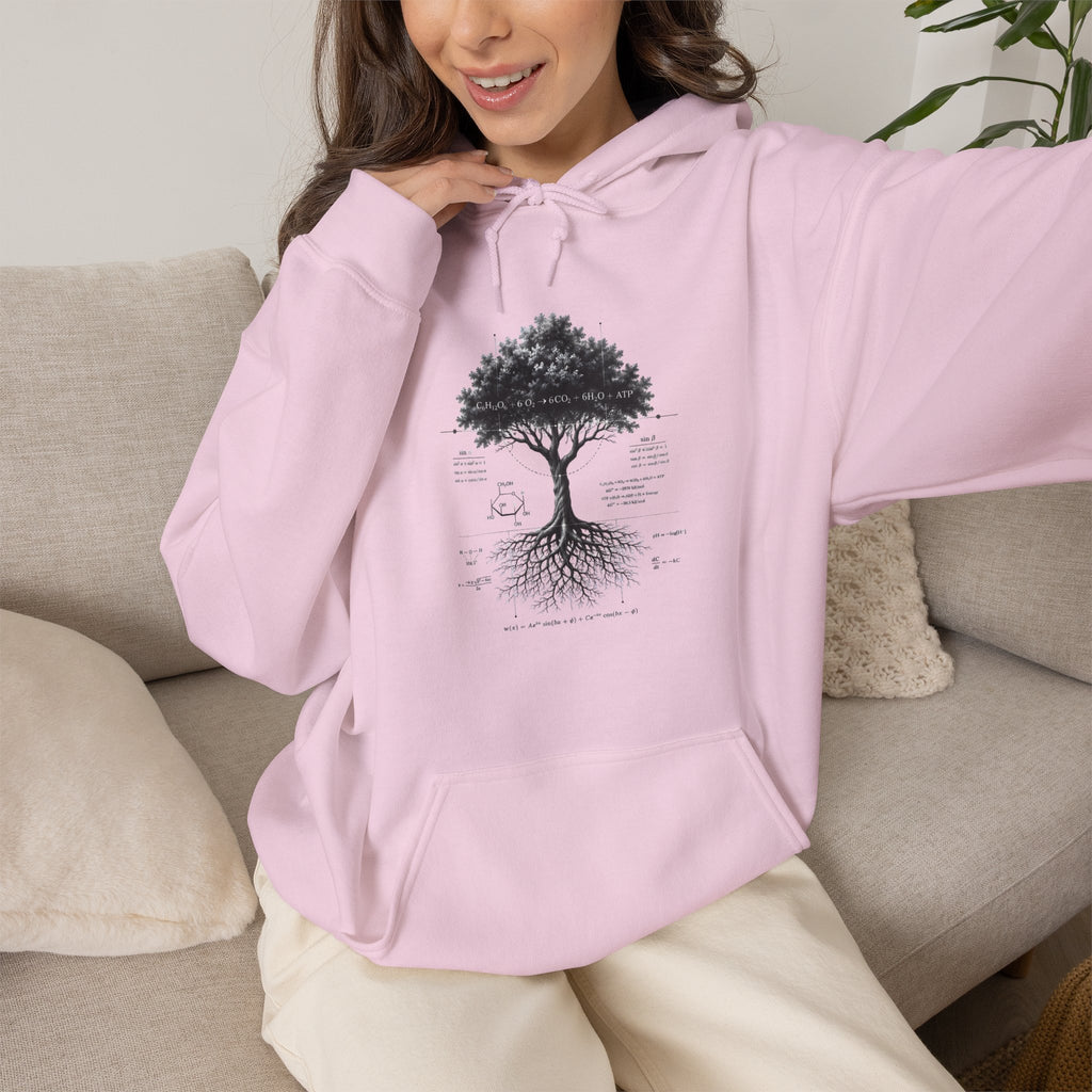 Tree of Life Hoodie — Botanical Diagram Roots & Growth Sweatshirt