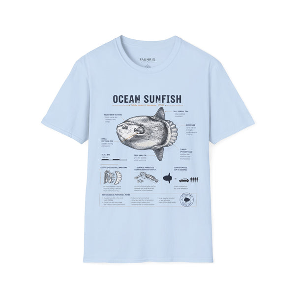 Ocean Sunfish Anatomy T-Shirt — Vintage Marine Biology Graphic Tee