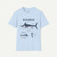 Blue Marlin Anatomy T-Shirt — Vintage Marine Fish Illustration Tee