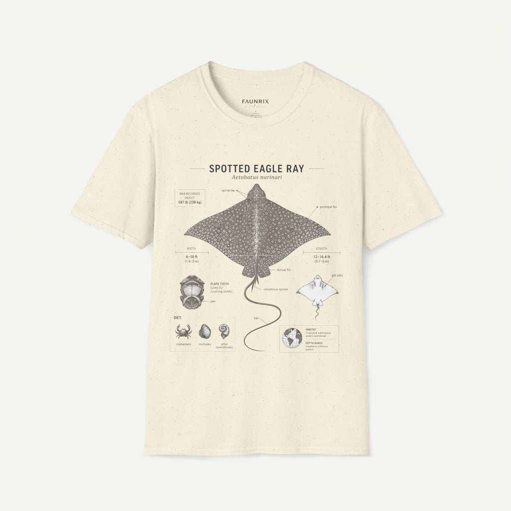 Spotted Eagle Ray Anatomy T-Shirt — Marine Life Graphic Tee