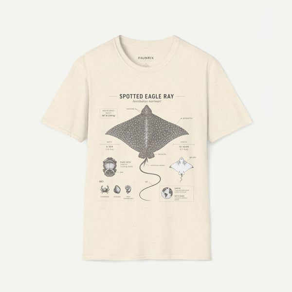 Spotted Eagle Ray Anatomy T-Shirt — Marine Life Graphic Tee