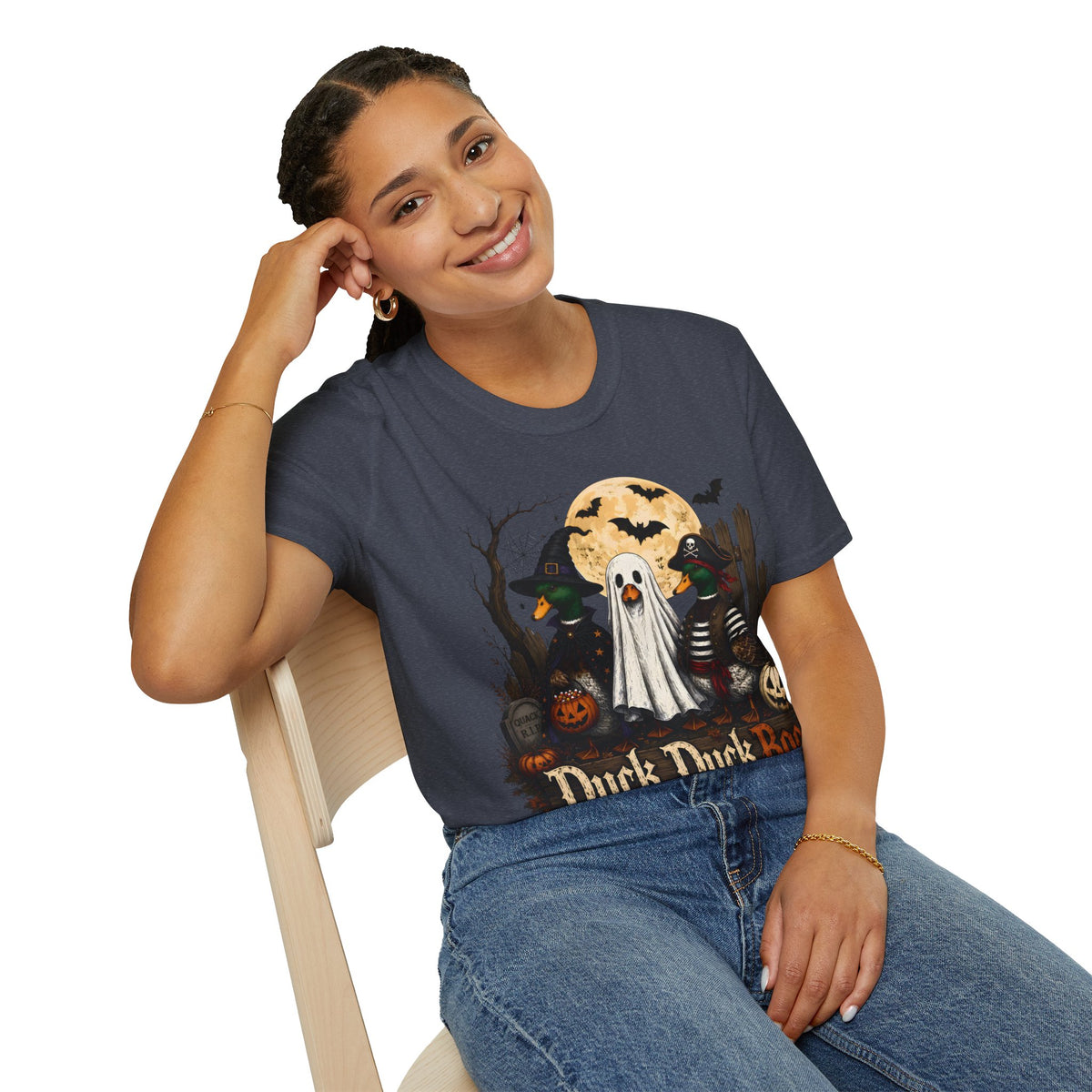 Duck Duck BOO! Halloween T-Shirt — Cute Spooky Duck Costume Tee