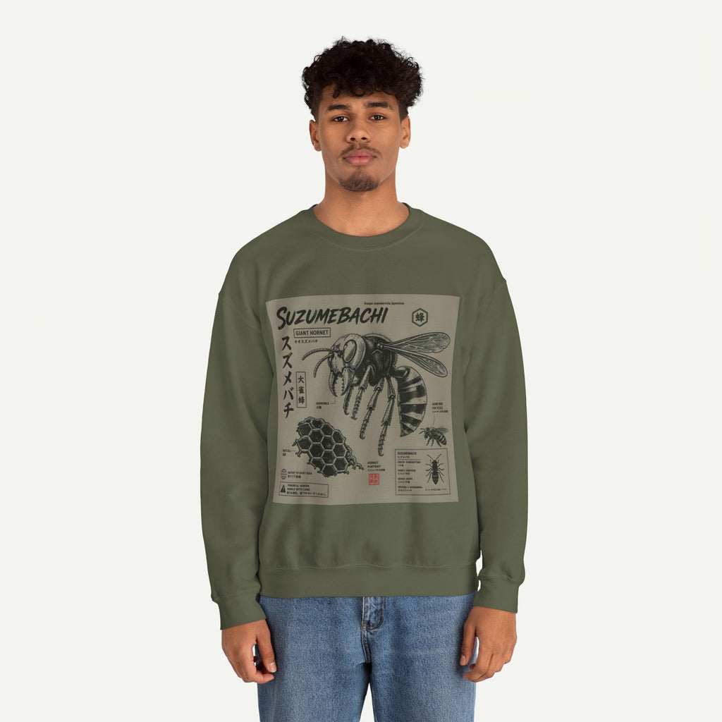 Suzumebachi Hornet Anatomy Crewneck Sweatshirt