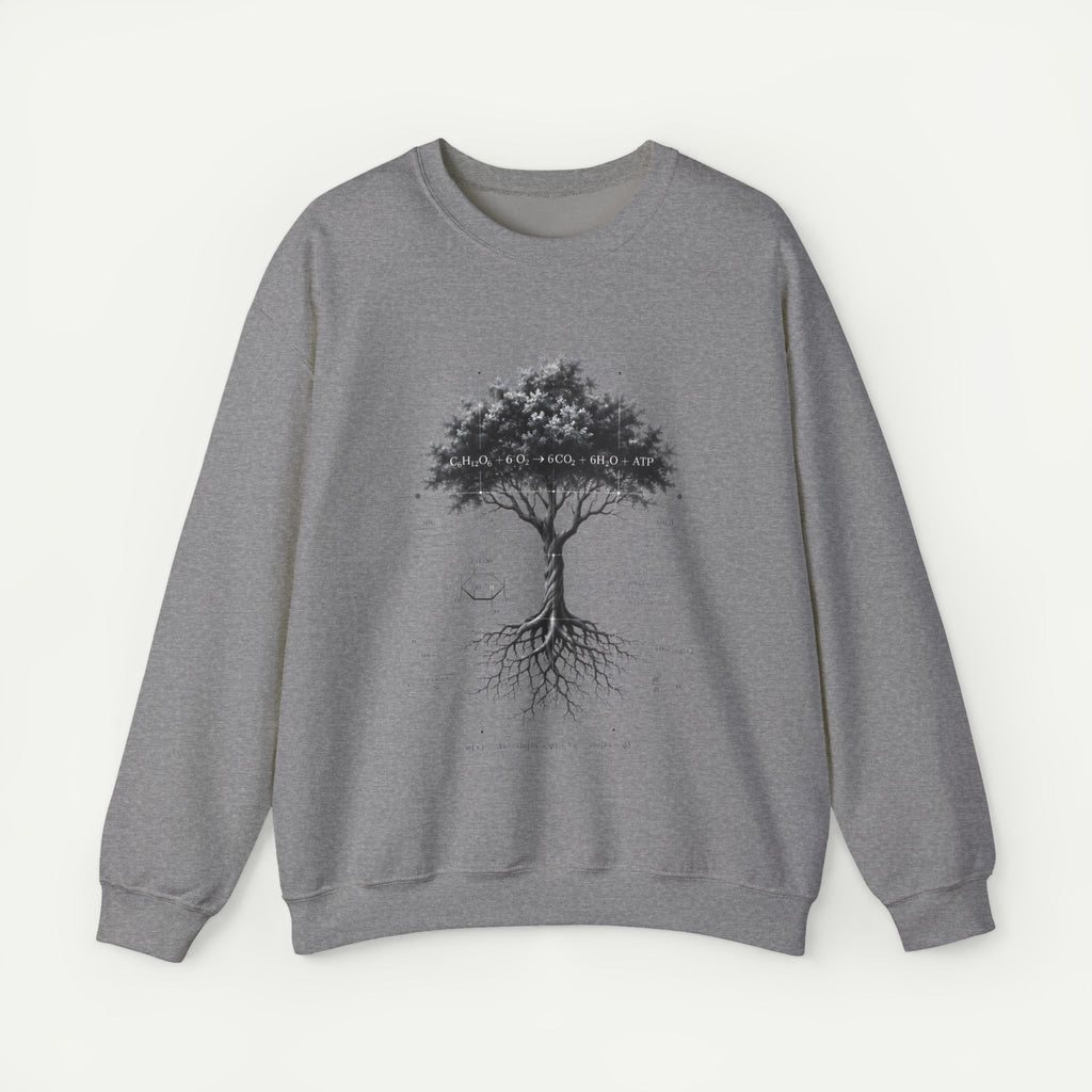 Tree of Life Crewneck Sweatshirt — Botanical Roots Illustration