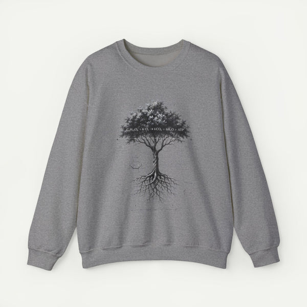 Tree of Life Crewneck Sweatshirt — Botanical Roots Illustration