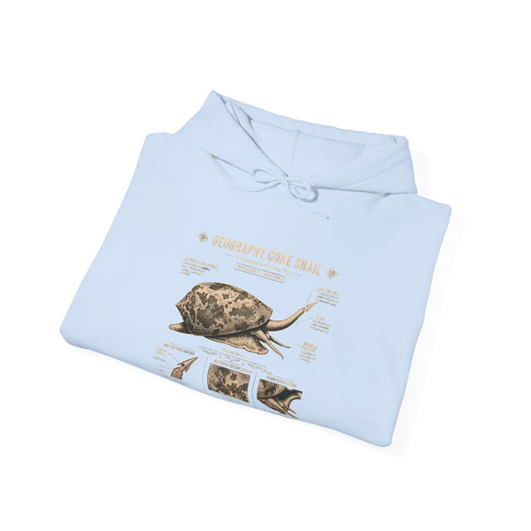 Turtle Anatomy Hoodie — Vintage Sea Turtle Illustration, "Be Different, Embrace Your Shell" Sweatshirt