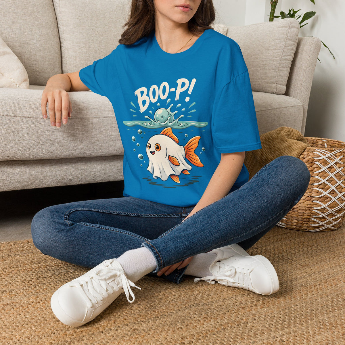 Ghost Fish T-Shirt — Cute Boo-P!Halloween Graphic Tee