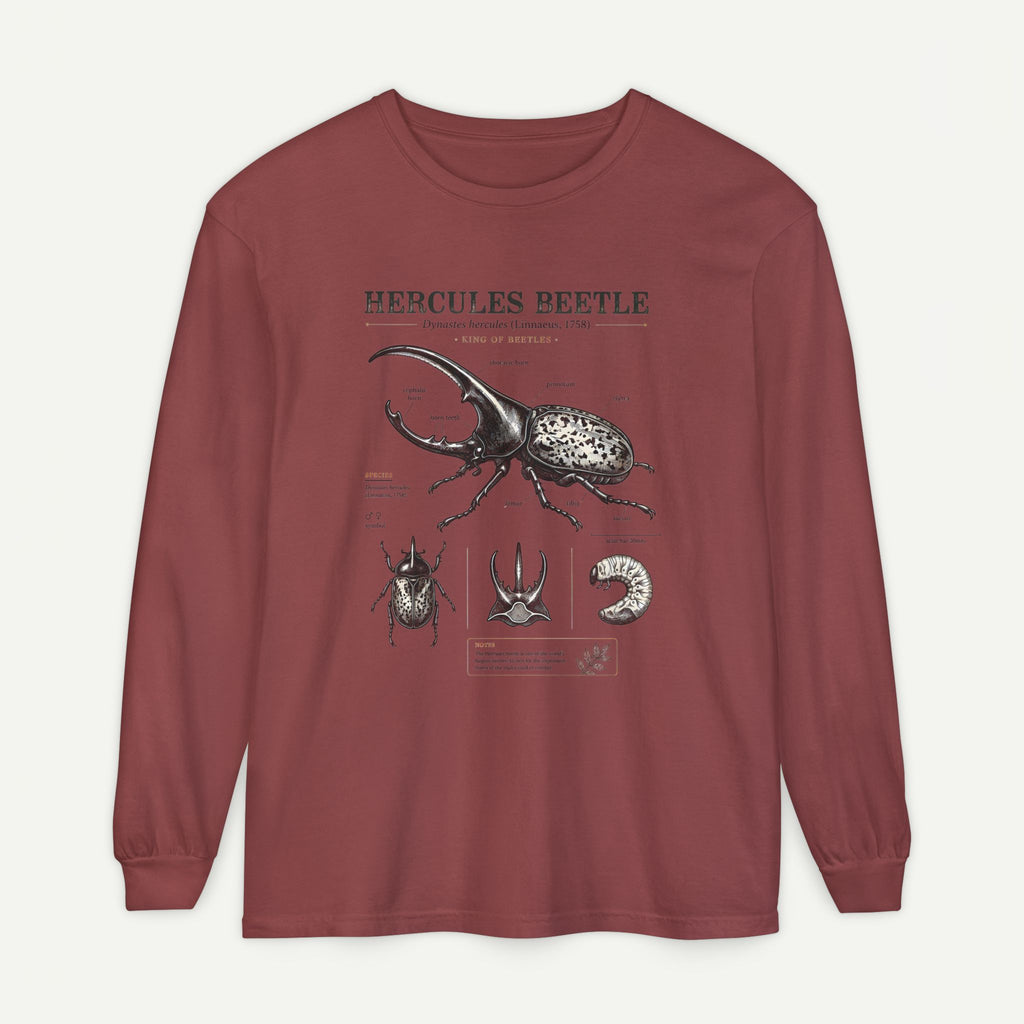 Hercules Beetle Anatomy Long Sleeve Tee