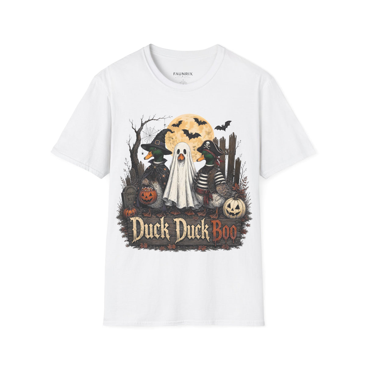 Duck Duck BOO! Halloween T-Shirt — Cute Spooky Duck Costume Tee