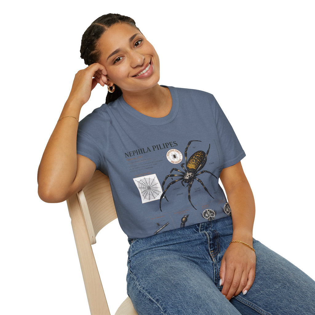Spider Anatomy T-Shirt — Epephila Pilipis Scientific Illustration Tee