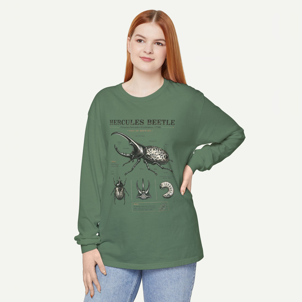 Hercules Beetle Anatomy Long Sleeve Tee